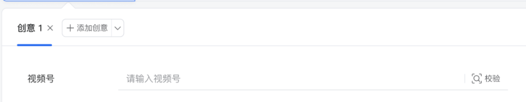 请输入你要推广的视频号名称，确保广告帐号与视频号的主体信息一致，点击校验进行检测。
