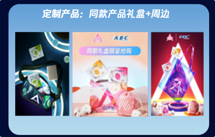 打造《创造营2020》专属联名礼盒+周边，线上线下同步售卖，赋予粉丝“应援”机会。